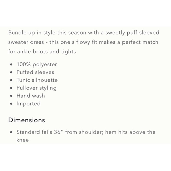 Anthropologie Allison Melia Sweater Tunic Dress - Picture 11 of 11